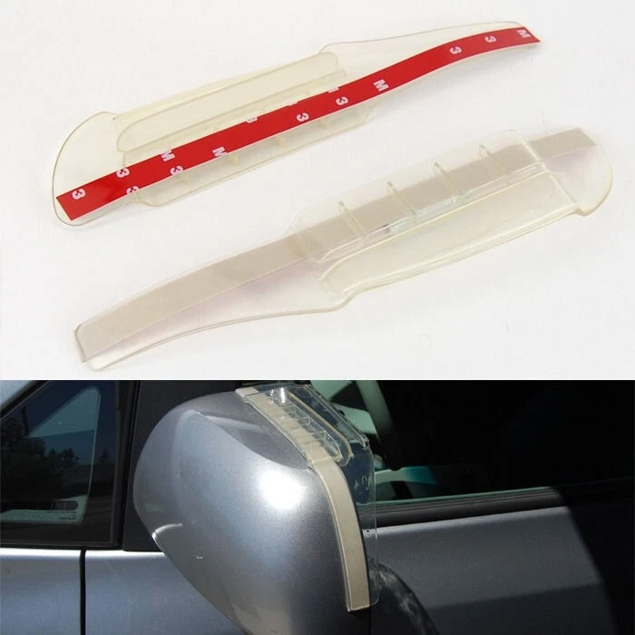 1 par Delgado Vórtice Generador Espejo Vista Lateral Lluvia Parasol Transparente Foto 1 de 1