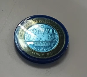 FLY RENO $10 TEN DOLLAR GAMING TOKEN .999 FINE SILVER - Picture 1 of 2
