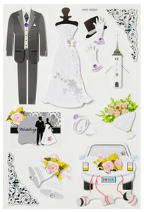 3D Sticker "Hochzeit II" - Bild 1 von 1