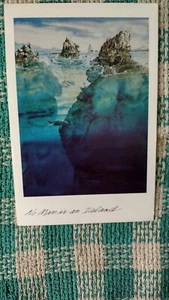 COMIC-STIL AUFREGENDE POSTKARTE KEIN MANN IST EINE INSEL SEATTLE WASHINGTON. - Bild 1 von 12