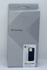 Caseology Nano Pop 360 iPhone 14 Pro Max Case 2 Screen Protectors Blueberry Navy