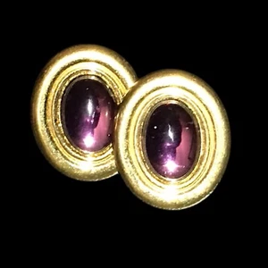 Retro MONET Meets Fabulous Purple Gem Ohrringe - Bild 1 von 4