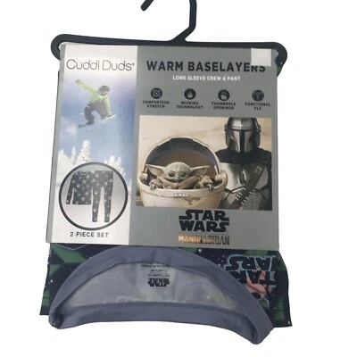 New Cuddl Duds Boys Star Wars 2-Piece Camo Print  Baselayer Set Size M 8-10 - Image 1 of 4