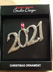 NEW STUDIO DESIGN 2021 clear  jams Christmas  Tree ornament - Picture 1 of 1
