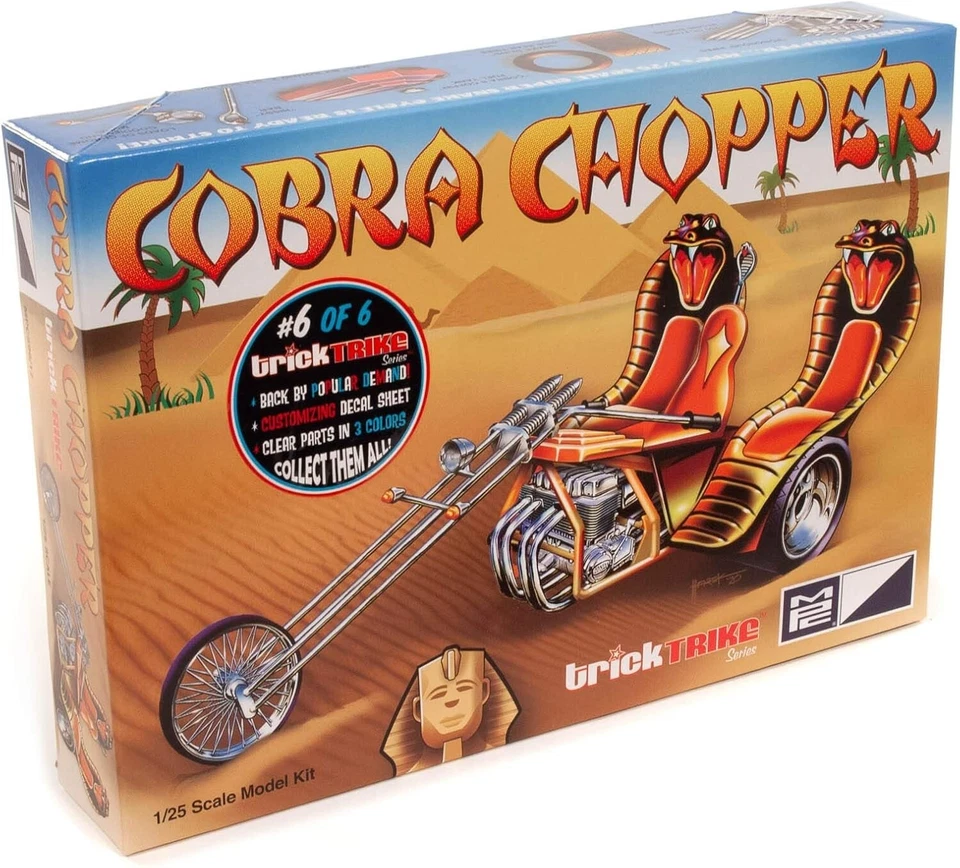 MPC Trick Trike Cobra Chopper 1/25 Scale Model Kit MPC896 - Image 1 of 1