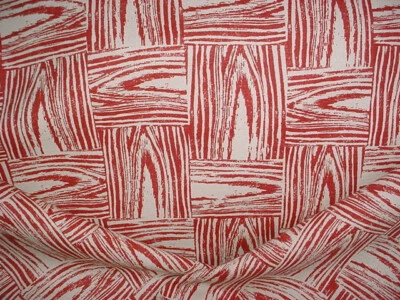 18-1/4 Lee Jofa 2017135 Timberline Print Crimson Printed Linen Upholstery Fabric - Image 1 of 4