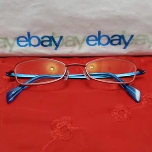 FACE a FACE PARIS ZESTE 982 Red/Blue 49¤18 140 Cat Eye Eyeglasses "Frames Only" - Picture 1 of 24