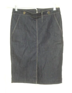 NWT's ANN TAYLOR Denim JEAN Pencil SKIRT SIZE 6 $79 - Picture 1 of 2