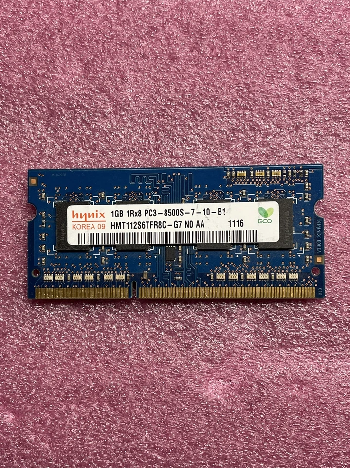 2GB 2x1GB HMT112S6AFR6C-G7N0 AA Hynix 1GB PC3-8500 DDR3-1066MHz non-ECC B1 - Image 1 of 4