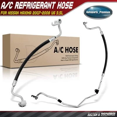 Línea de succión y descarga de manguera de aire acondicionado para Nissan Máxima 2007-2008 V6 3,5 L 924907Y000 Foto 1 de 4