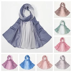 Women Multi Color Scarf Shawl Wrap Beach Summer Sun Proof Long Wide Scarves - Picture 1 of 18