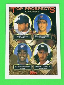 1993 Topps Marlins Inaugural GOLD STAMP Mike Piazza Top Prospects Catchers #701 