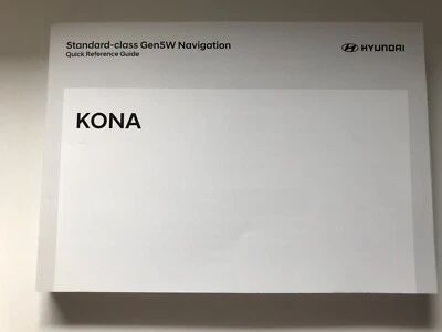 HYUNDAI KONA Navigation class Gen 5W 2022 Bedienungsanleitung Manual Manuel NAVI - Bild 1 von 4