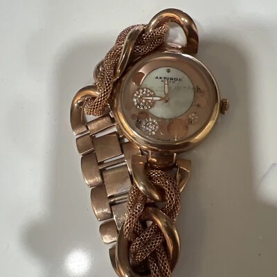 Akribos XXIV Women’s Quartz Diamond Crystal Bracelet Watch - Image 1 of 4