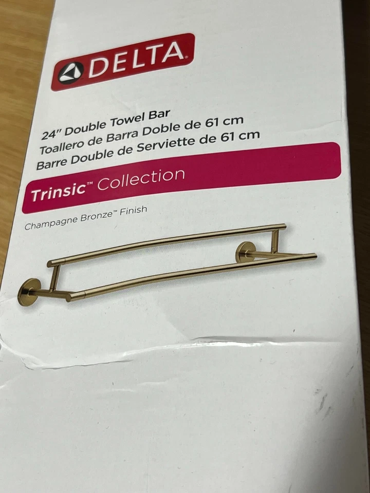 Delta Faucet 75925-cz Trinsic 24 Double Towel Bar Champagne Bronze