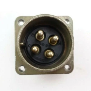 Amphenol MS3102C22-22PX Male 4-pin Panel Mount Circular Connector NOS MIL Spec - Picture 1 of 3