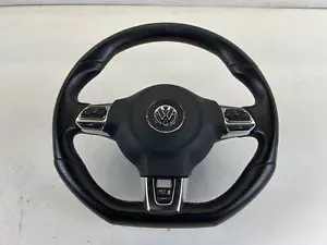 VW Jetta GLI 6 Speed Flat Bottom Steering Wheel MK6 10-14 OEM - Picture 1 of 12