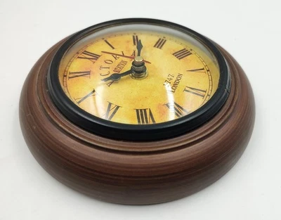 Antique Style Wood Wall Clock Small size Perfect For study room And office wall - Image 1 of 4
