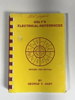 Ugly's Electrical References Revised 1993 Edition George V Hart Book Spiral - Image 1 of 3