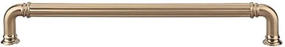Top Knobs TK327HB Reeded 12" Center to Center Appliance Pull Honey Bronze - Image 1 of 4