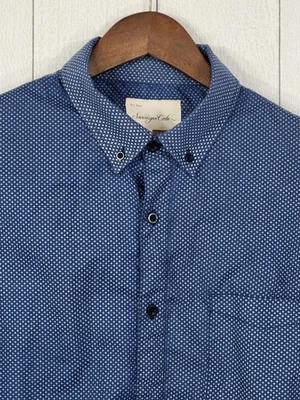 Sovereign Code Mens Large Blue Casual Dress Long Sleeve Button Up Shirt - Image 1 of 4