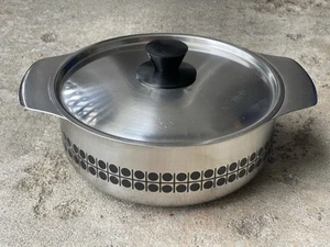 Vintage SIGG Calotherm 18/8 Switzerland Saucepan Cooking Pot w/ Original Lid MCM - Picture 1 of 10