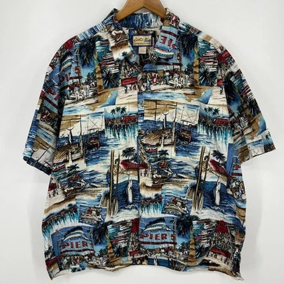 Рубашка мужская Kahala Sportfish Division с коротким рукавом на пуговицах 2XL многоцветная хлопок - Изображение 1 из 4