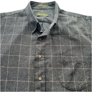 Camisa de franela a cuadros gris mezcla de lana XXL Orvis Signature Collection para hombre usada en excelente estado - Imagen 1 de 5