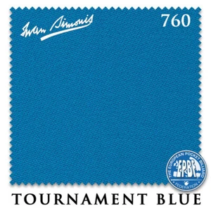 8' Simonis 760 Pool Billiard Table Cloth - Tournament Blue - AUTHORIZED DEALER - Picture 1 of 3
