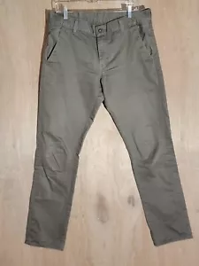 levis 511 chino pants mens 34x34 straight flat front 100% cotton olive green - Picture 1 of 10