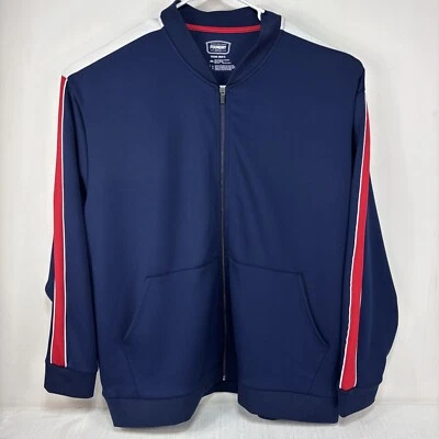The Foundry Supply Men's Zip Up Red White Blue Jacket Size 4XL Athletic Sport - Image 1 of 4