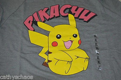 Pokemon Go Catch Pikachu Sudadera Anime Juegos con disfraces Talla XL Acero Gris Camisa Regalo Foto 1 de 4