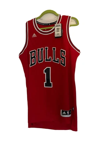 Authentic Derrick Rose Small Chicago Bulls Jersey Adidas Swingman New Cover