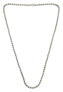 Sterling Silver Ball Chain Necklace 18 Inches L508 - Picture 1 of 7