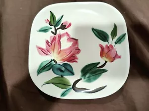 Vintage Red Wing Blossom Time Green Bread & Butter Plates 1947 Mid Century 6.25" - Picture 1 of 5