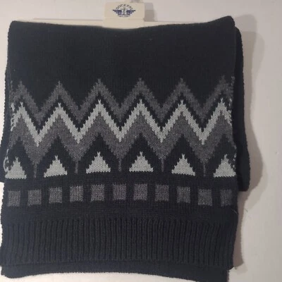 Bufanda DOCKERS 56" × 11" Calor Máximo Negro y Gris Siente el Calor Foto 1 de 4