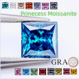 1.0~5.0ct 20colors VVS1 Heart Loose Moissanite With GRA Certificate For Earrings - Picture 1 of 45