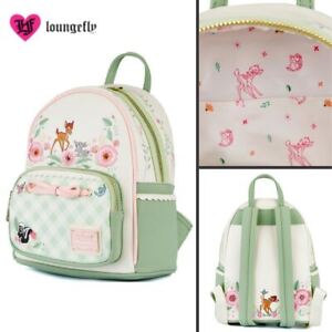 Loungefly X Disney Bambi Spring Time Gingham Mini Backpack Kids Bag OFFICIAL