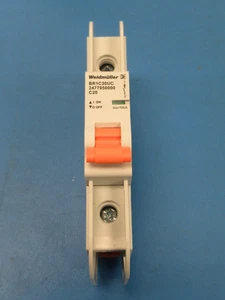 (1) BR1C20UC 2477950000 WEIDMULLER 1 POLE MINIATURE CIRCUIT BREAKER 20A 277V - Picture 1 of 5