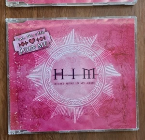 HIM H.I.M Right Here In My Arms CD Singles Includes The Rare German Edition - Picture 1 of 7