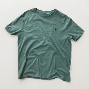 Polo Ralph Lauren T-Shirt Crewneck Short Sleeve Green Cotton Men Sz M Pony - Picture 1 of 6