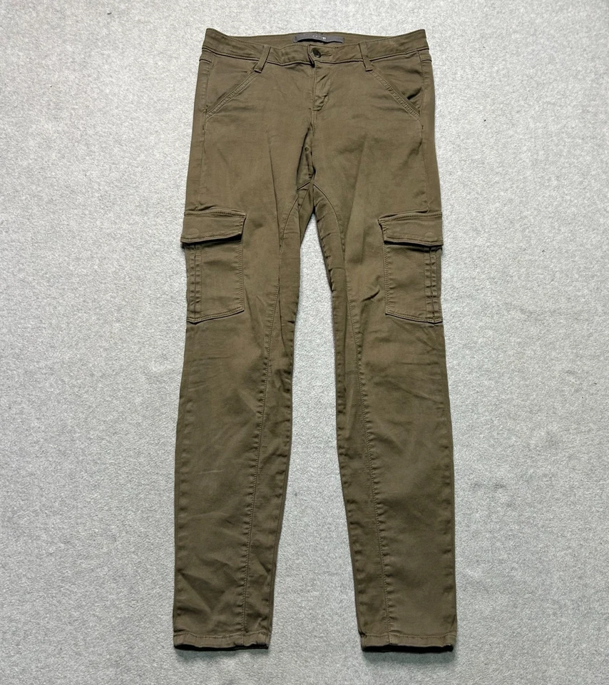 Pantalones cargo Joes Jeans para mujer 28 verdes pierna ajustada elásticos chinos militares Foto 1 de 4