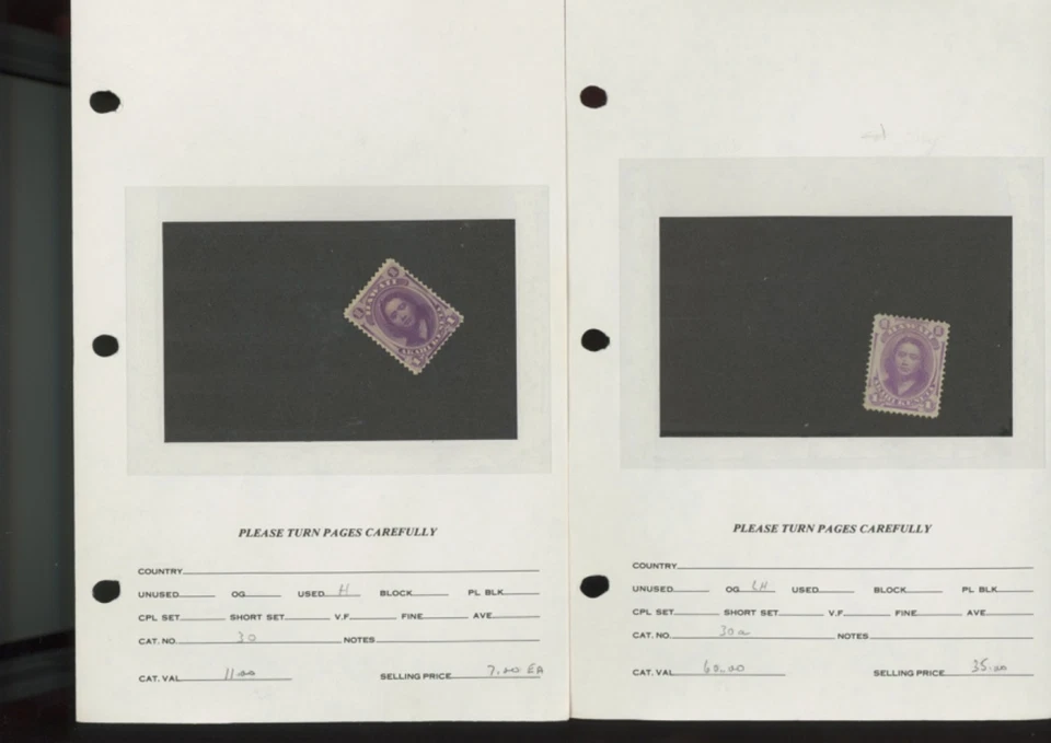 US stamp Hawaii stamps bob dealer stock  SCV $946  (mb33 - Image 1 of 4