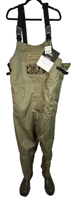 FROGG TOGGS Bush Hogg Bootfoot Pecho Vadeador Lugsole Marrón Para Hombres Talla 10 - ¡NUEVO!! Foto 1 de 4