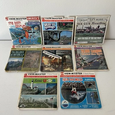 Lote De Colección View-Master Poseidon Adventure, Six Gun, 20.000 Leguas, Siglo XX Foto 1 de 4