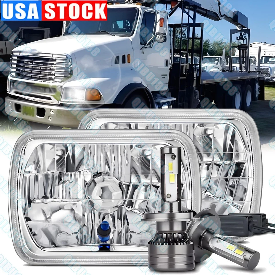 Faro LED sellado haz alto/bajo Fit Sterling Truck A9500 LT9500 1999-2008 7x6" Foto 1 de 4
