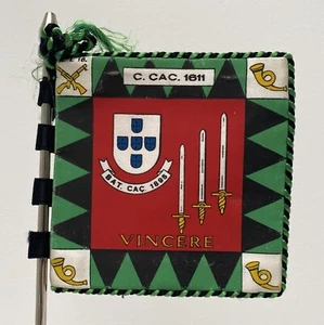 Portugiesische Armee Batalhão de Caçadores 1895 ""Vincere"" Angola Krieg Wimpel - Bild 1 von 4