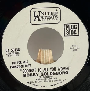 Bobby Goldsboro 45 U/min Goodbye to All You Women / Love Is—VG+ - Bild 1 von 4