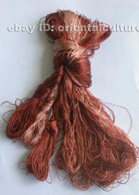 Chinese 100%real natural mulberry silk,hand-dyed embroidery silk floss/thread - Image 1 of 3