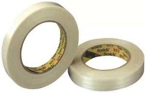 Scotch® 893 6 mil. Filament Tape, Clear, 0.47" x 60 yards, 3" Core, 2 Rolls - Picture 1 of 2